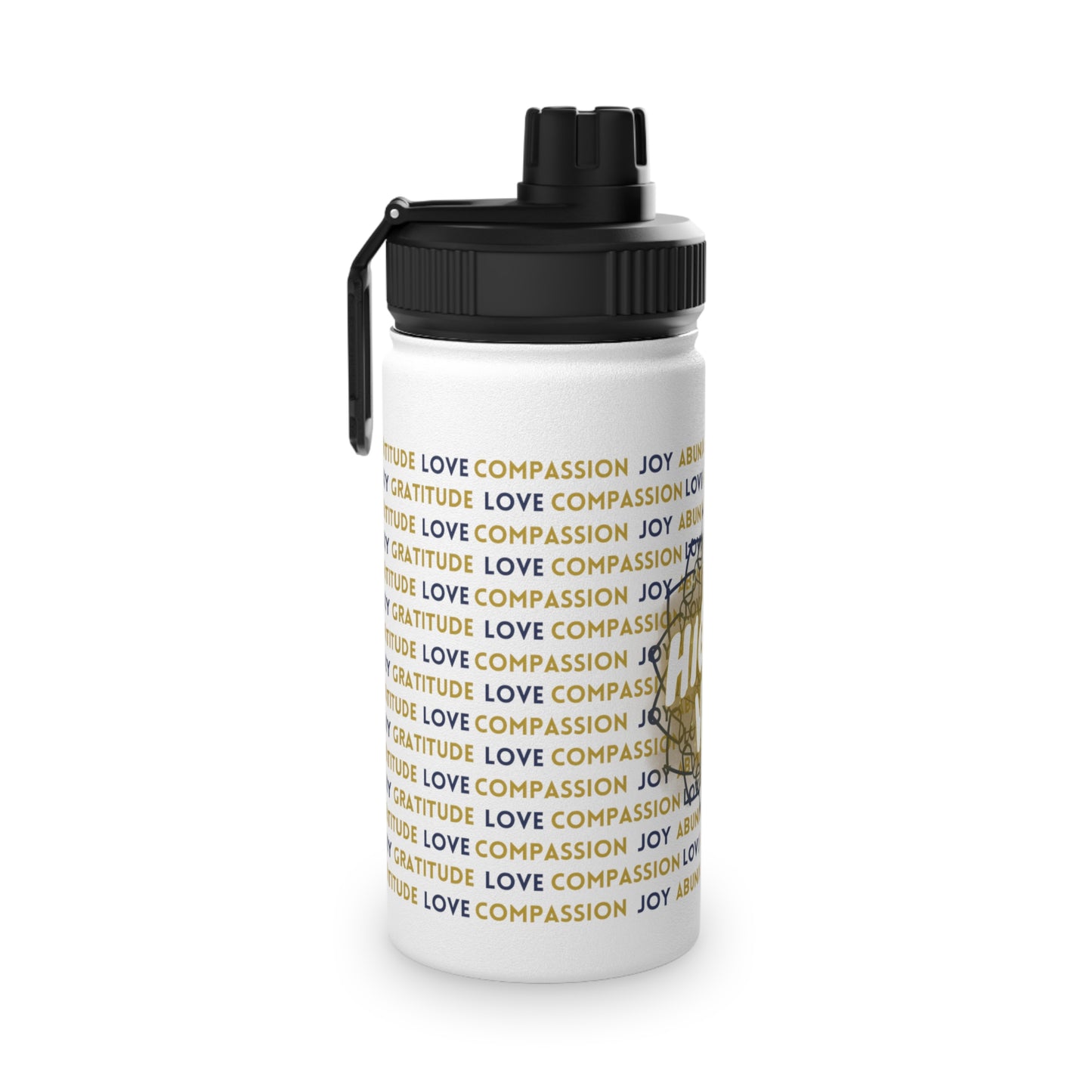 Stainless Steel Water Bottle - Gratitude & Joy