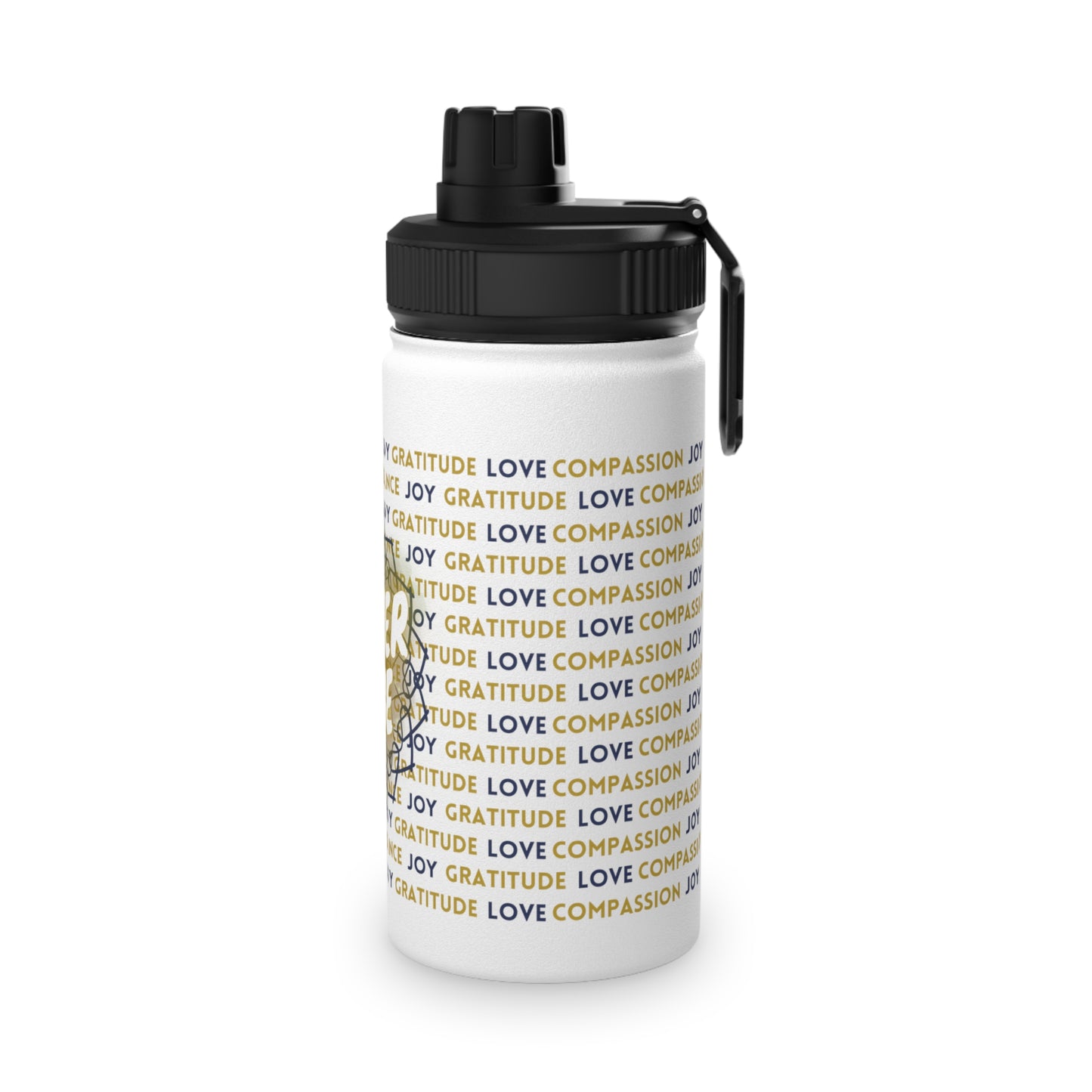 Stainless Steel Water Bottle - Gratitude & Joy