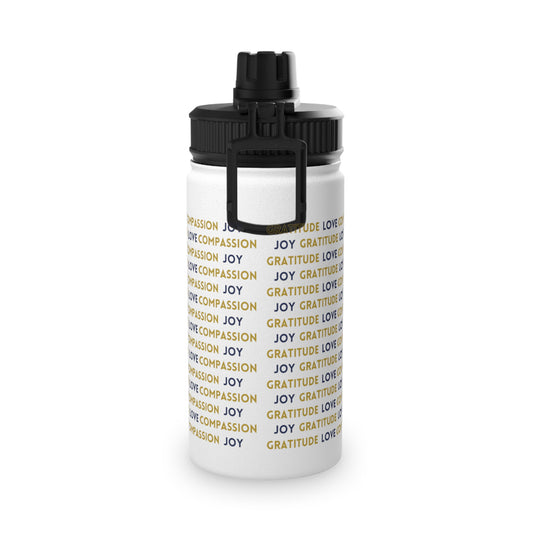 Stainless Steel Water Bottle - Gratitude & Joy