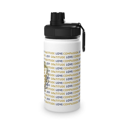 Stainless Steel Water Bottle - Gratitude & Joy